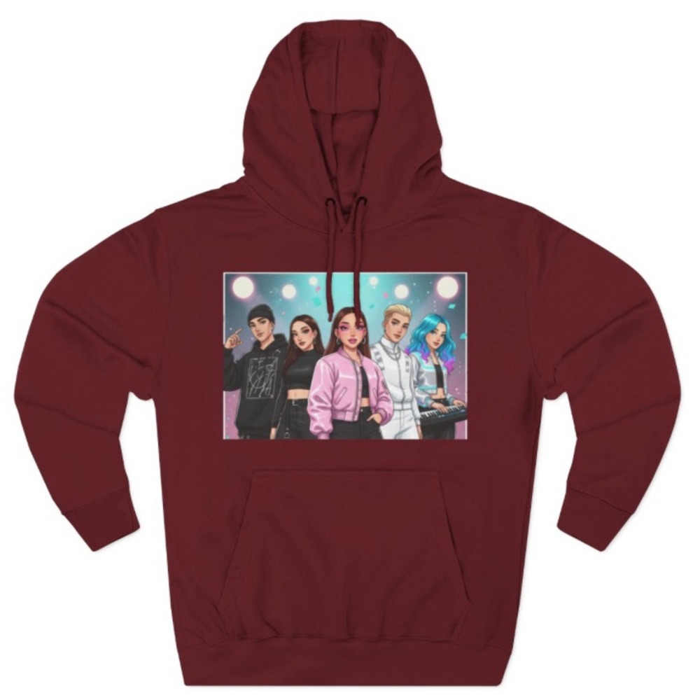 Graphic Maroon Hoodie